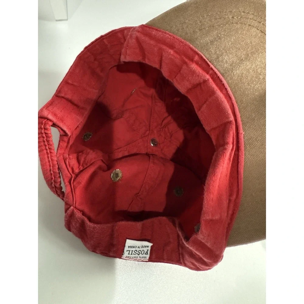 Fossil Worldwide Vintage 1992 Hat Watches Red‎ Flex Fix Dad Hat Cap